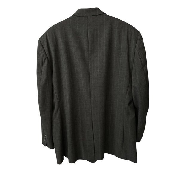 Brooks Brothers Blazer Gray Pinstripe Wool Suit Jacket 2-Button Classic Size 46R - Picture 4 of 7